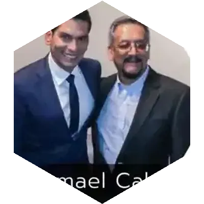 Edmundo Velasco junto a Ismael Cala